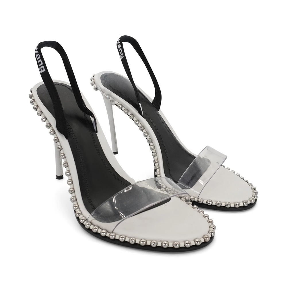 Alexandre Wang Nova Logo Sandal White